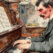 Charles Gabriel Composing at Piano