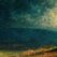 SingOfMyRedeemerTopBackground ‣ Hymncharts.com Lone cross on a hilltop silhouetted against a dusky, stormy sky over a quiet valley. (Artistic painting style)